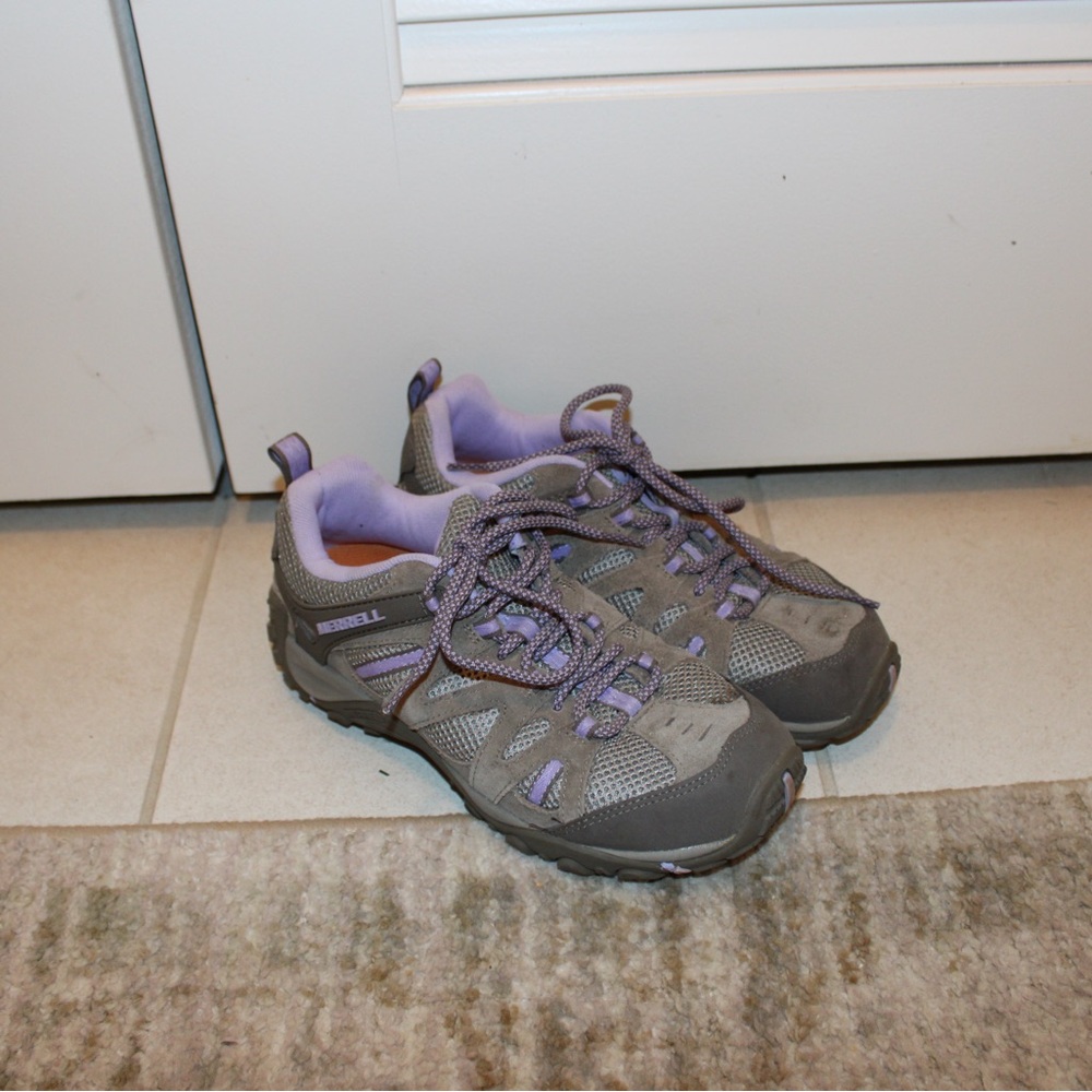 Merrell Yokota Bluff Ventilator Hiking Shoes Brown / Lavender Sz 8